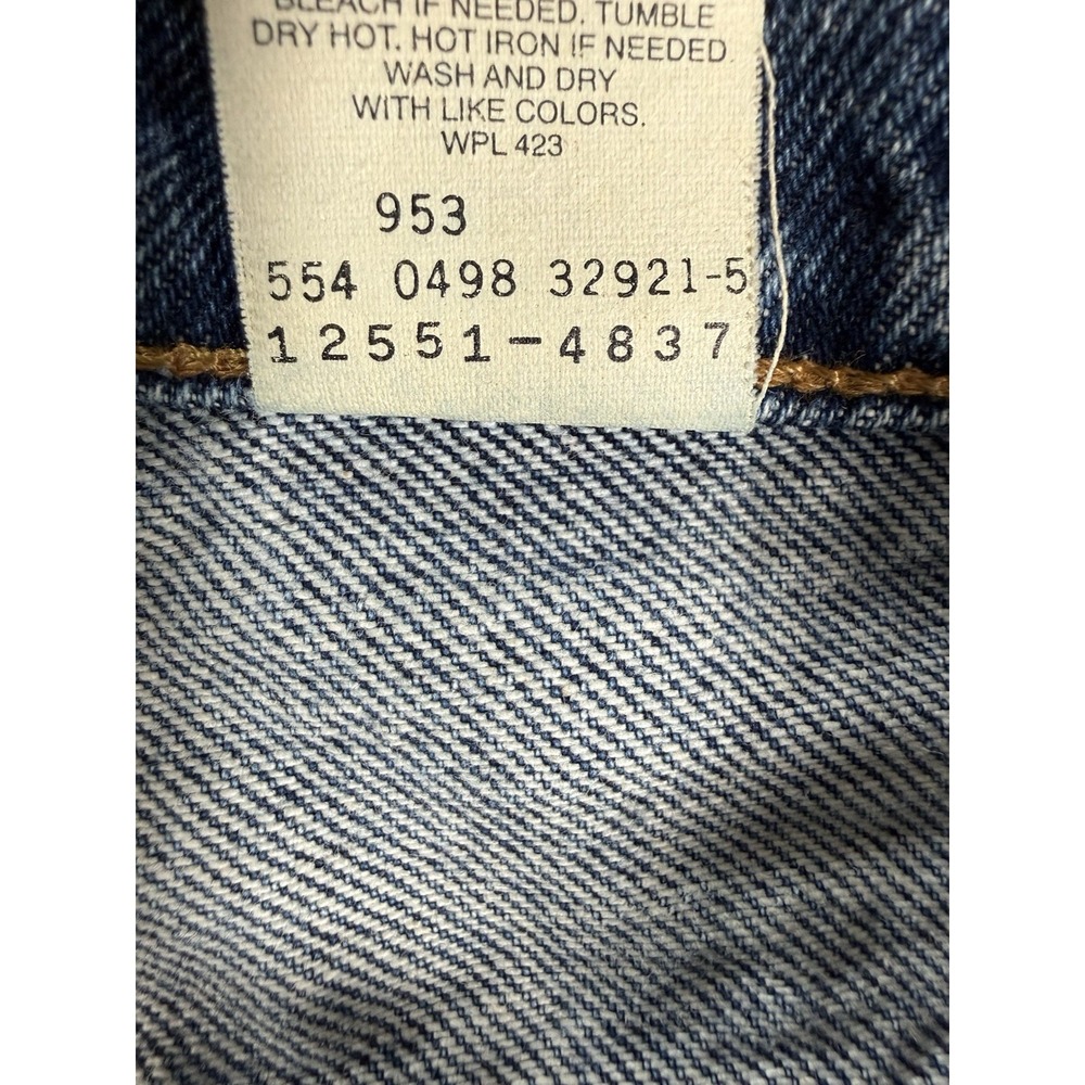 Levis 550 Jeans Womens 12p Relaxed Fit Tapered Leg Vintage 90's Made In USA - Picture 10 of 14